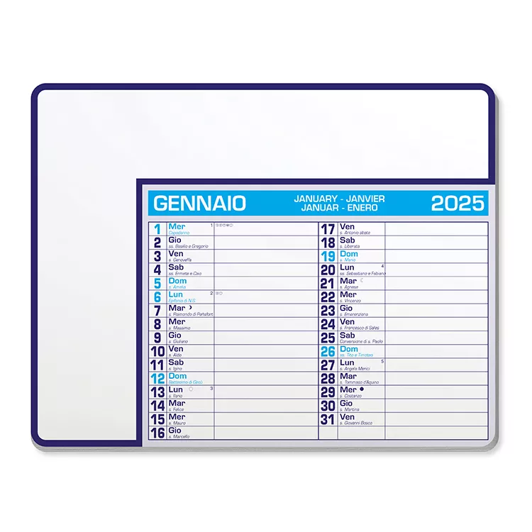 CALENDAR PAD EDGE PA782 Confezione da 100