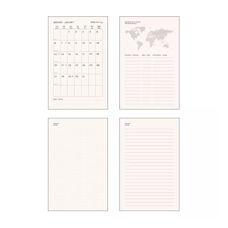 AGENDA FLESSIBILE PB326 Confezione da 50