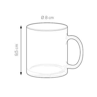 GLASS COLOR MUG PC365 Confezione da 48