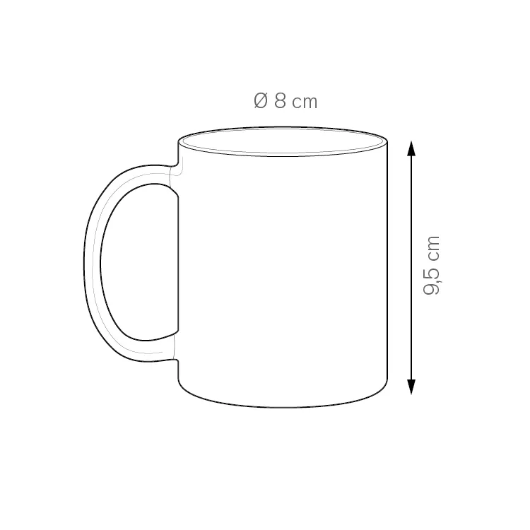 COLOR MUG SIMPLY PC467NB Confezione da 36