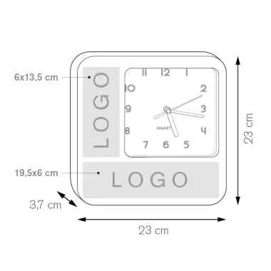 SQUARE CLOCK PF706 Confezione da 1