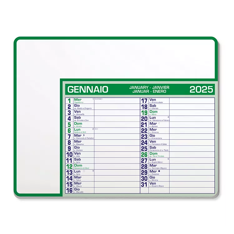 CALENDAR PAD EDGE PA782 Confezione da 100