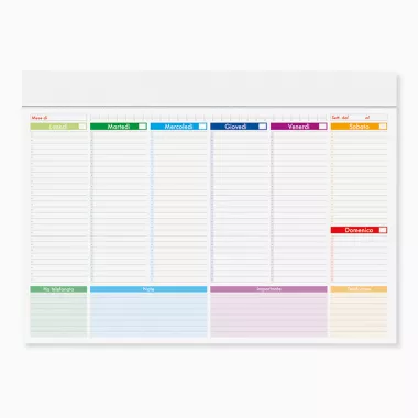 MINI PLANNING MULTICOLOR PA806 Confezione da 25